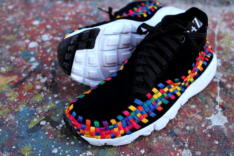 salto Alegaciones una taza de Nike Air Footscape Woven Chukka Premium QS Rainbow 'Black/Black-White' at  Kith NYC | SneakerFiles