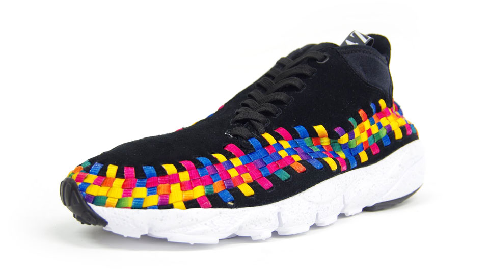 Nike Air Footscape Woven Chukka Premium QS Rainbow ‘Black/Black-White’ at mita