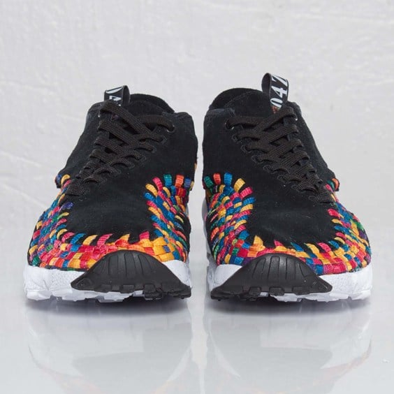 Nike Air Footscape Woven Chukka Premium QS Rainbow ‘Black/Black-White’ at SNS