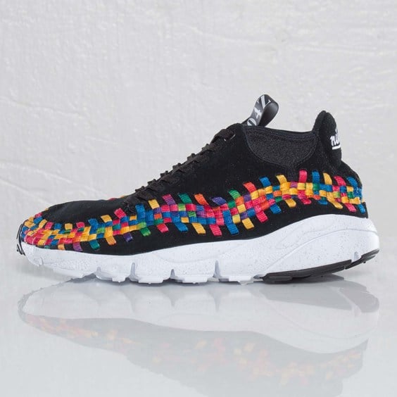 Nike Air Footscape Woven Chukka Premium QS Rainbow ‘Black/Black-White’ at SNS