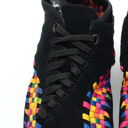 Nike Air Footscape Woven Chukka Premium QS Rainbow ‘Black/Black-White’ at atmos