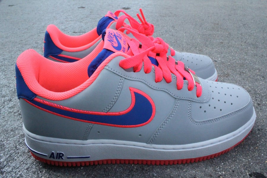 Nike Air Force 1 Low Embroidery ‘Wolf Grey/Game Royal-Hot Punch ...