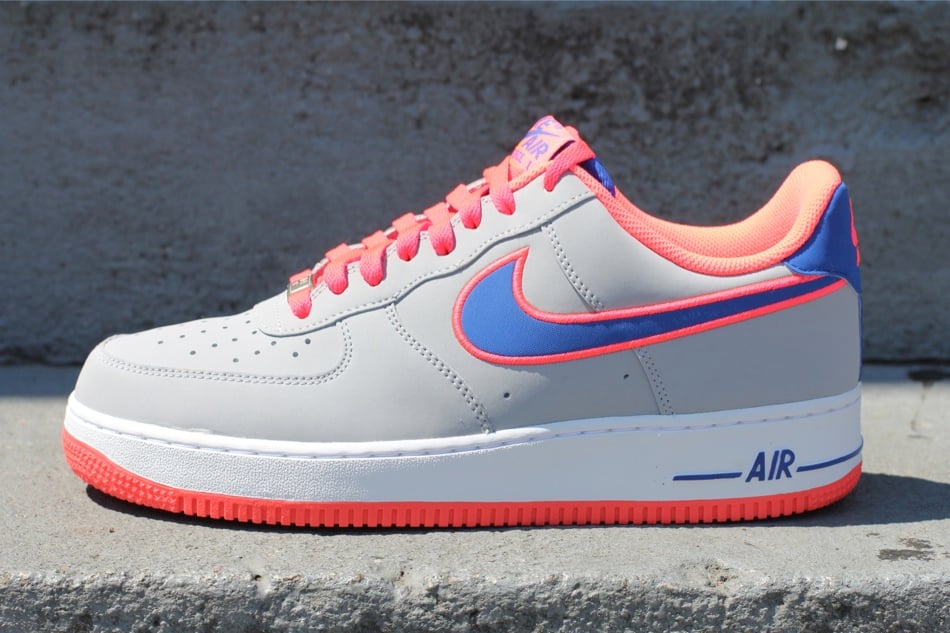Nike Air Force 1 Low Embroidery ‘Wolf Grey/Game Royal-Hot Punch’ at Oneness
