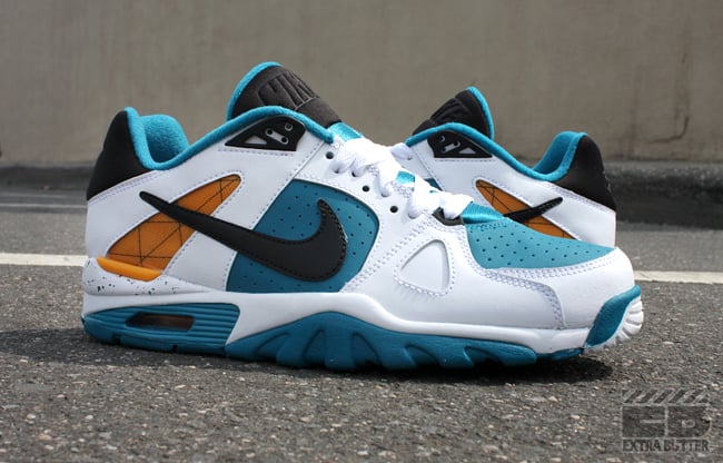 Nike Air Trainer Classic 'White/Orange-New Spruce' at Extra Butter