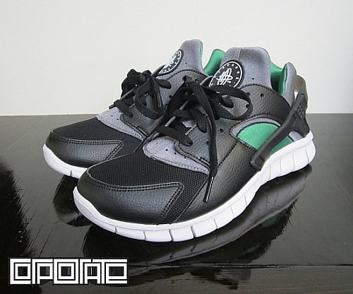 Nike Huarache Free 2012 'Black/Cool Grey-Dark Pine'