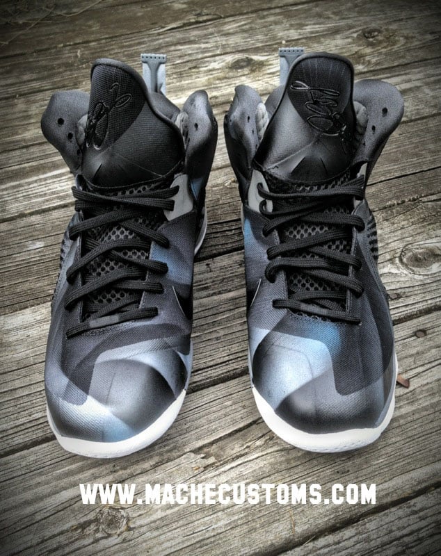 Nike LeBron 9 'Dark Knight' by Mache Custom Kicks