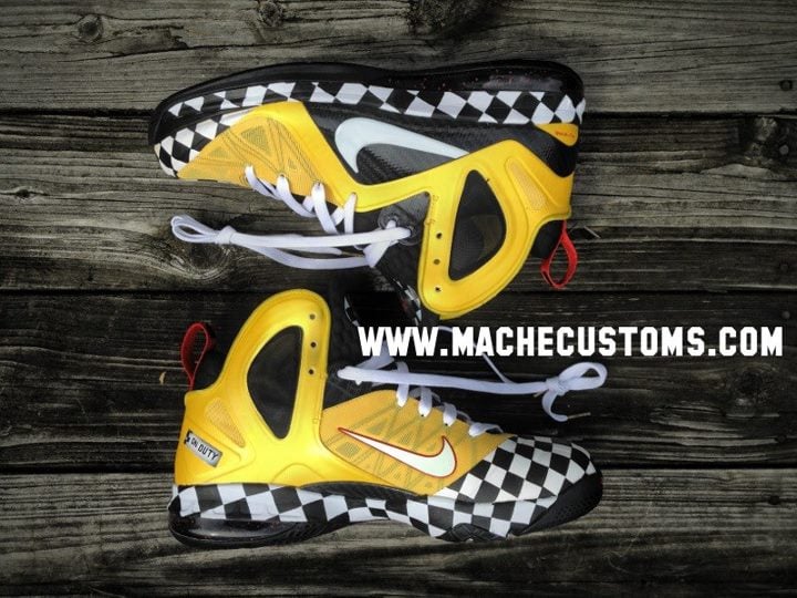 Nike LeBron 9 P.S. Elite 'Taxi Cab Confessions' by Mache Custom Kicks