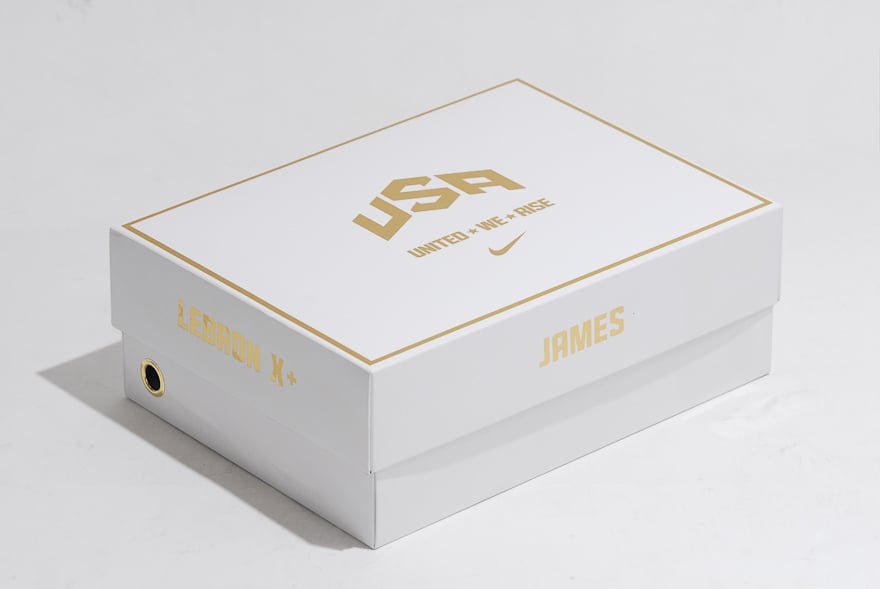 Nike LeBron X+ Sport Pack ‘Gold Medal’ - 'United We Rise' Packaging + Detailed Look