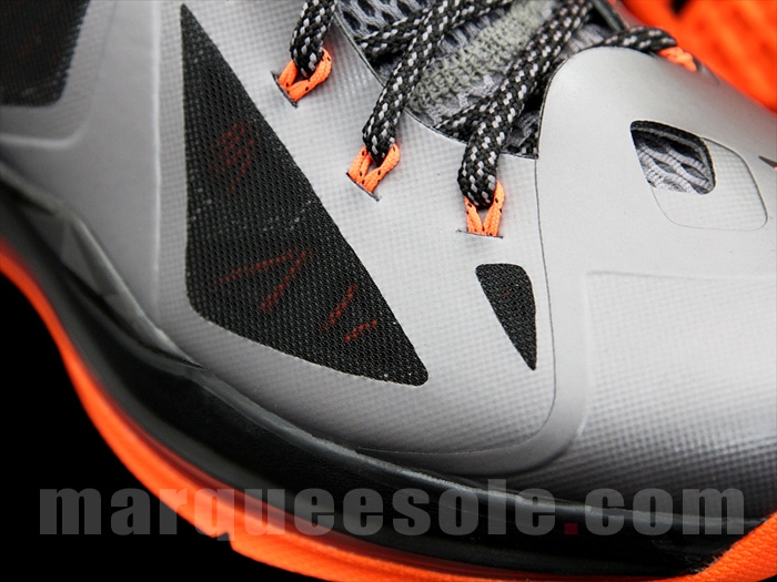 Nike LeBron X 'Silver/Black-Orange'