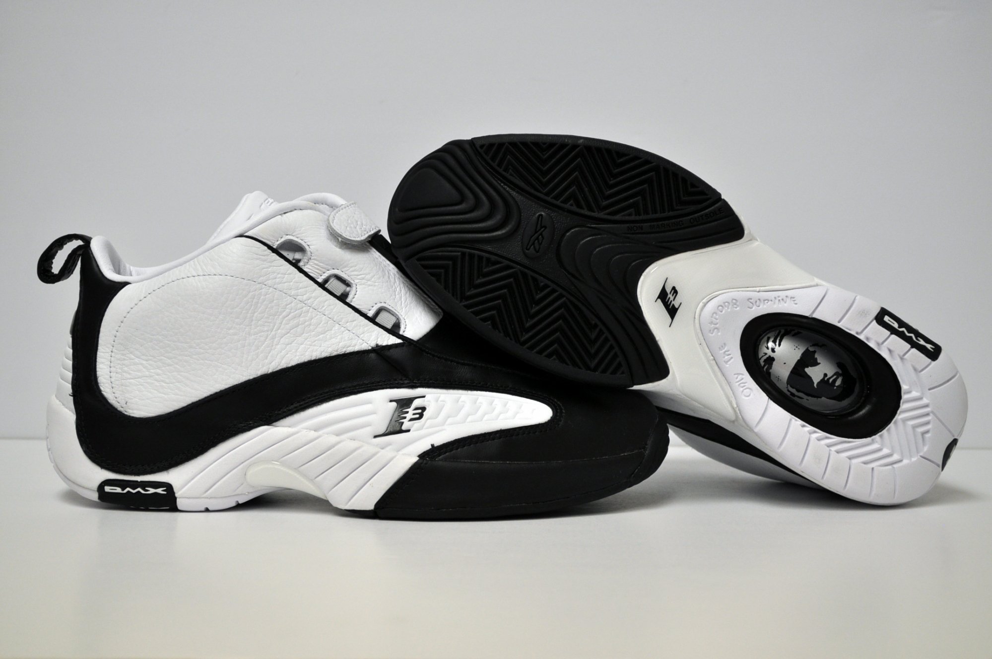 reebok answer iv black and white