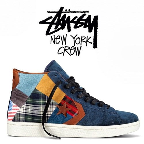 Release Reminder: Stussy New York Crew x Converse Pro Leather ‘Patchwork’ 