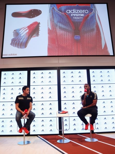 Tyson Gay Wears Personalized Patriotic adiZero Prime SP During 100m Races in London