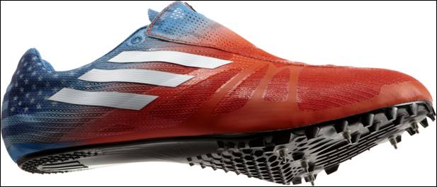 Tyson Gay Wears Personalized Patriotic adiZero Prime SP During 100m Races in London