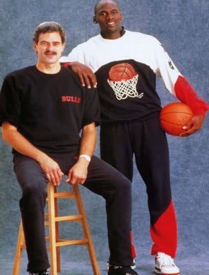 Michael Jordan with Phil Jackson in 1989