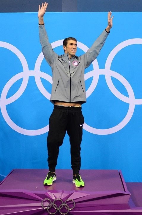 Michael Phelps in Nike Flyknit Trainer