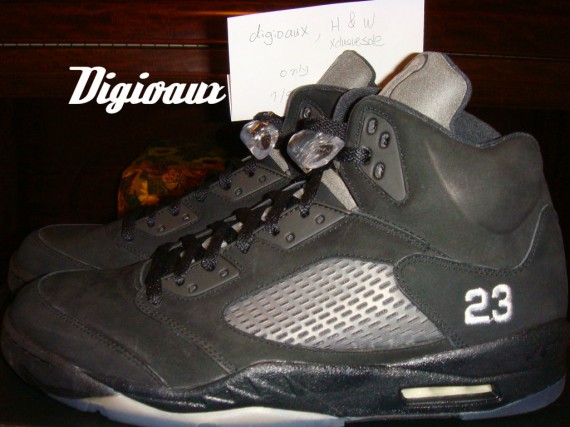 Air Jordan V (5) 'Black/White' Sample