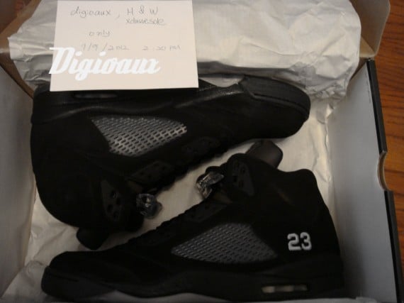 Air Jordan V (5) 'Black/White' Sample