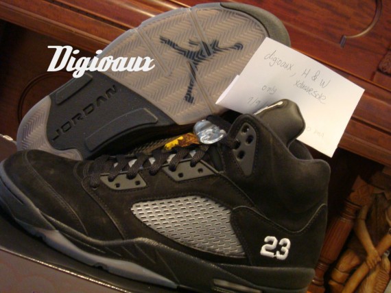 Air Jordan V (5) 'Black/White' Sample