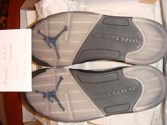 Air Jordan V (5) 'Black/White' Sample