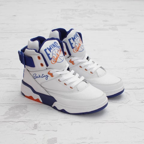 Ewing 33 Hi 'White/Blue' at Concepts