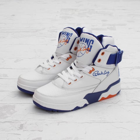 Ewing 33 Hi 'White/Blue' at Concepts