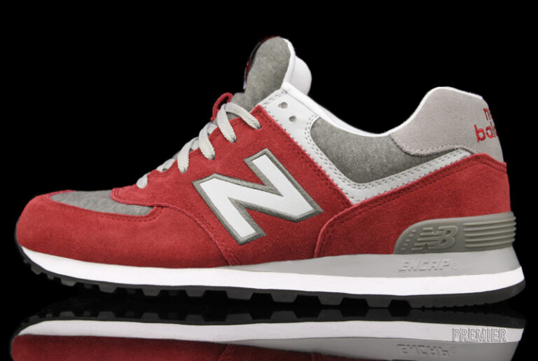 New Balance 574 'Red/Heather Grey-White'- SneakerFiles