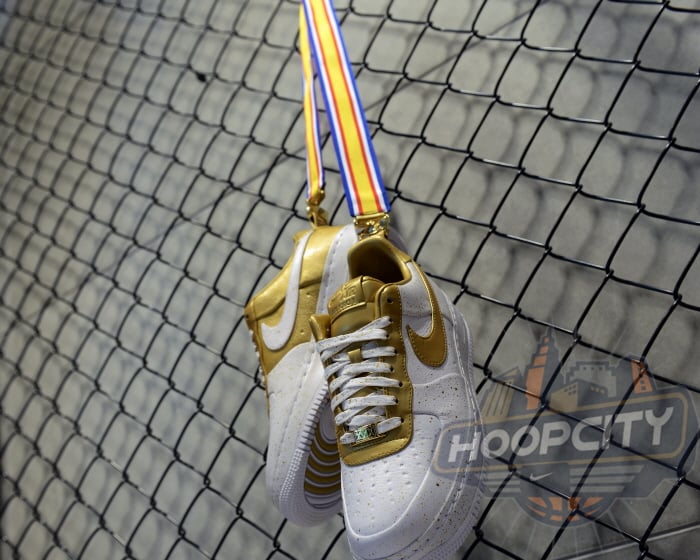 nike air force 1 gold medal