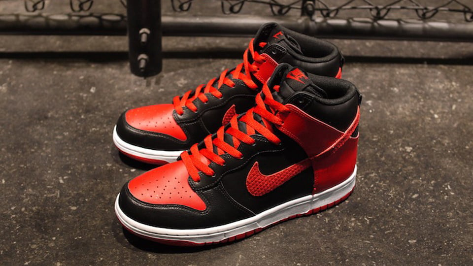 nike dunk high j pack red