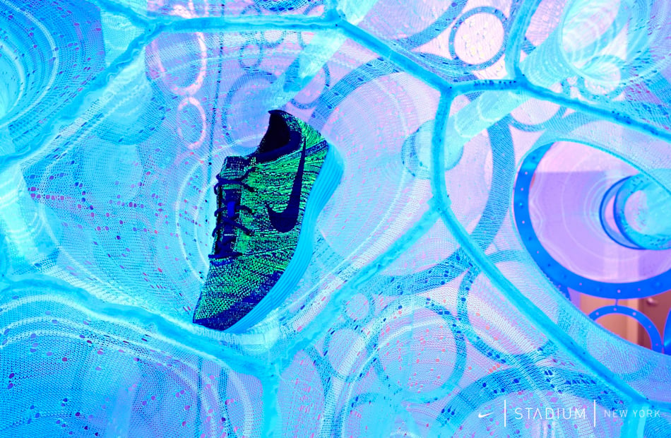 Nike Flyknit Collective New York Launches Jenny Sabin's myThread Pavilion at Bowery Stadium