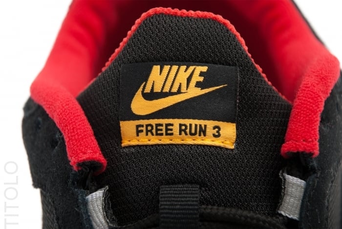 Nike Free Run+ 3 NSW 'Black/Black-Canyon Gold-University Red'