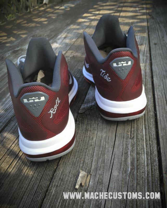 Nike LeBron 9 Low 'Roll Tide' by Mache Custom Kicks