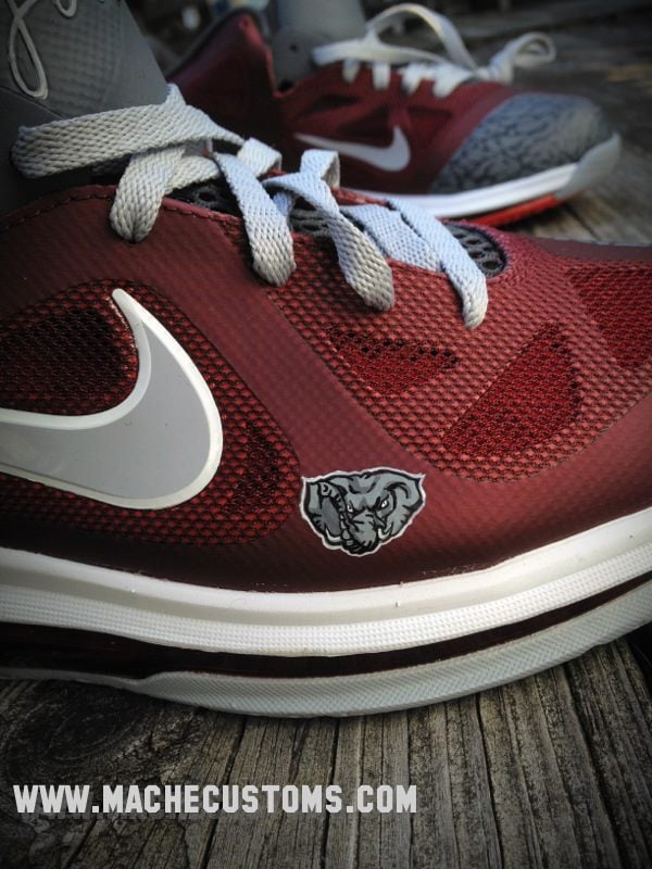 Nike LeBron 9 Low 'Roll Tide' by Mache Custom Kicks