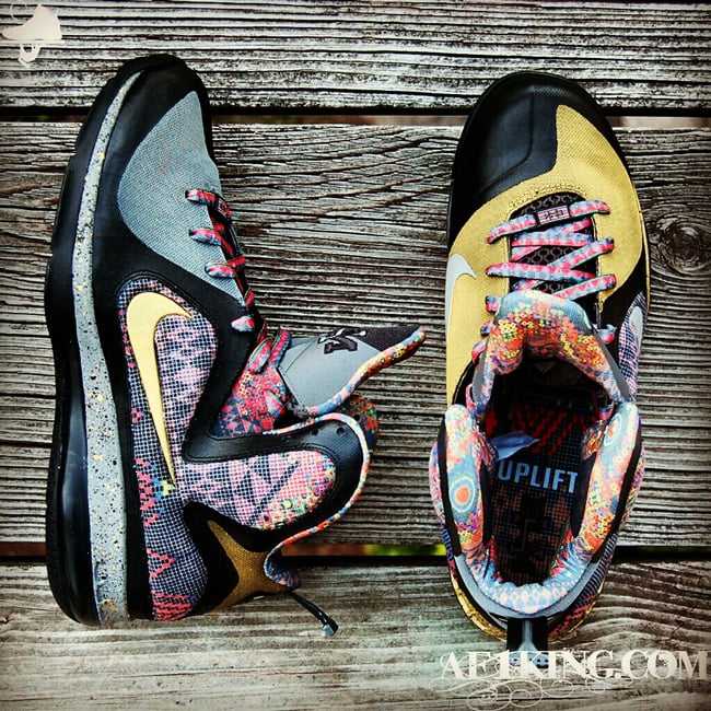 Nike LeBron 9 'Seek the Light with a Heart of Gold' by GourmetKickz