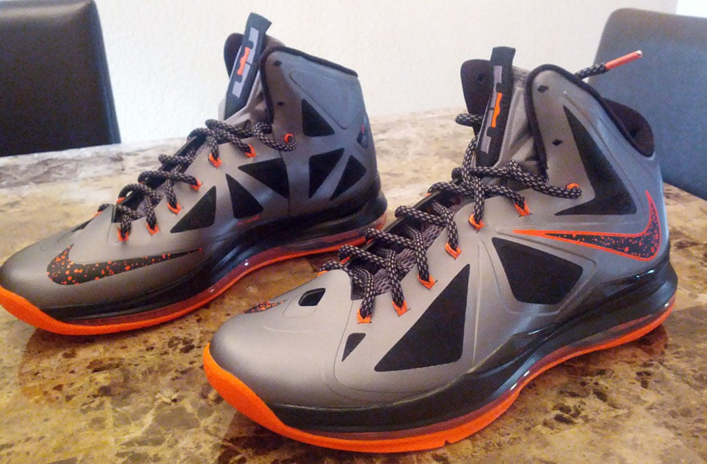 Nike LeBron X ‘Silver/Black-Orange’ - New Images