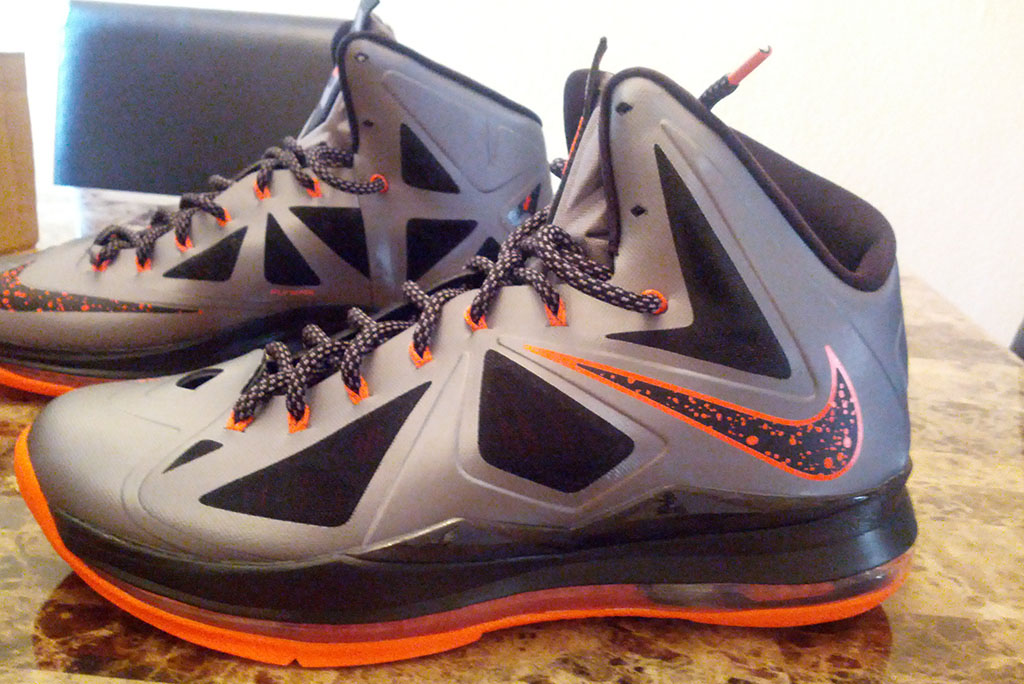 Nike LeBron X ‘Silver/Black-Orange’ - New Images
