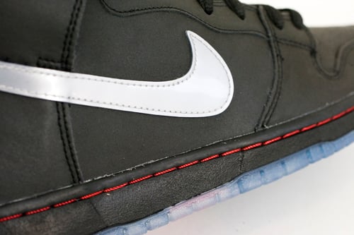 Nike SB Dunk High Premium 'Black/Silver-Varsity Red'