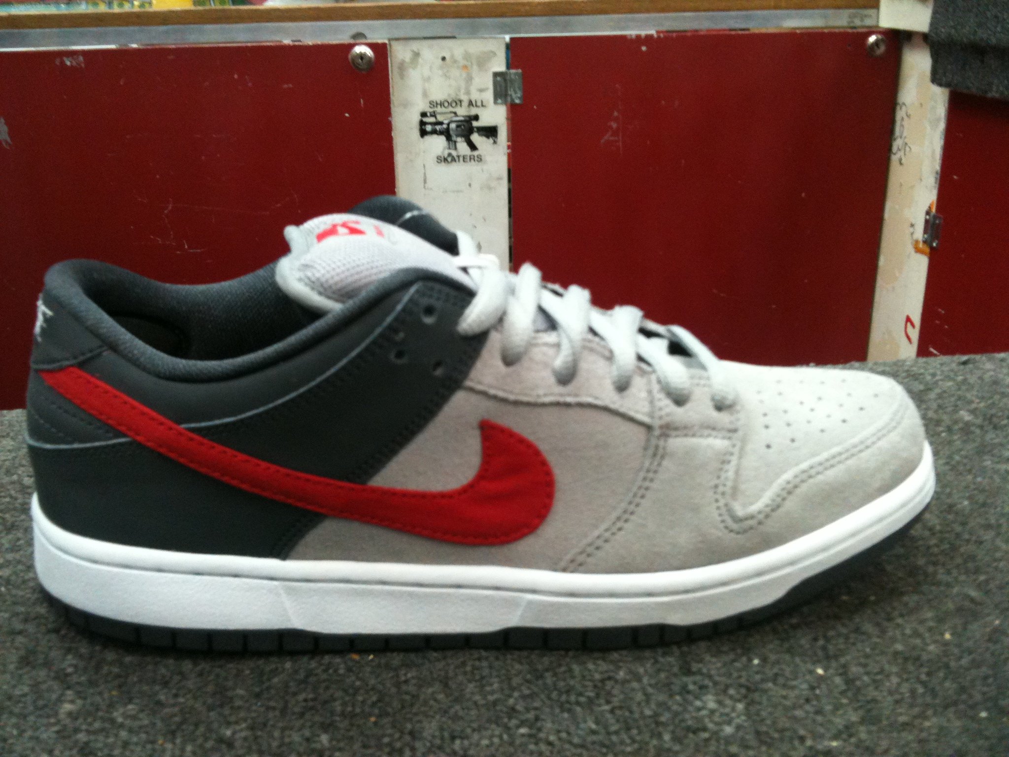 Nike SB Dunk Low 'Grey/Black-Red' - Summer 2013