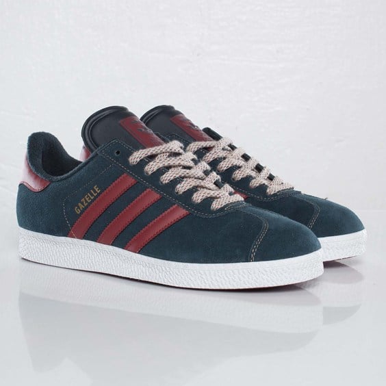 adidas gazelle burgundy and blue