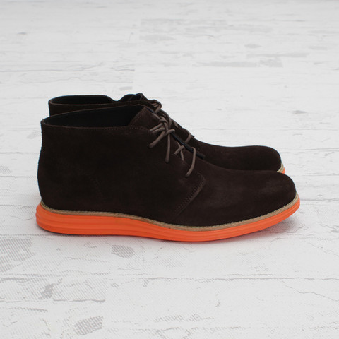 Cole Haan LunarGrand Chukka 'Woodbury Suede/Orange'