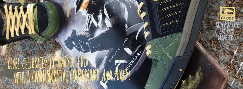 Globe Celebrates 10 Years of Halo with a Commemorative Cruiser Skateboard and Shoes