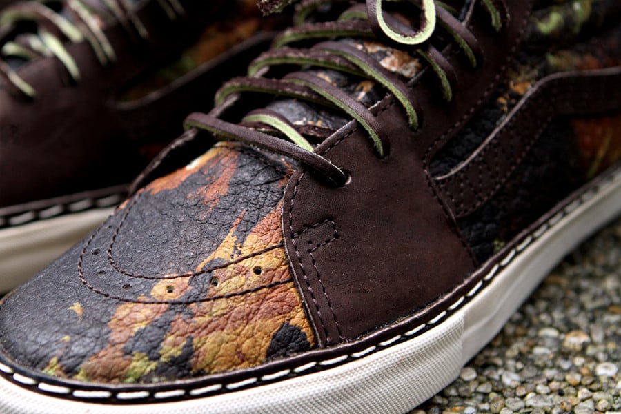 Horween x Vans Vault Sk8-Mid Brushed Camo