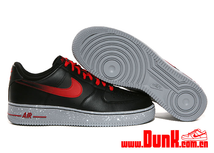 Nike Air Force 1 Low 'Black/Challenge Red'