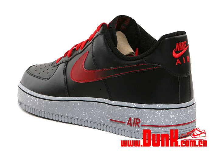 Nike Air Force 1 Low 'Black/Challenge Red'