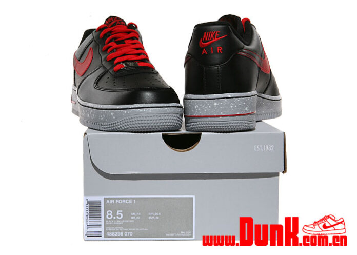 Nike Air Force 1 Low 'Black/Challenge Red' | SneakerFiles