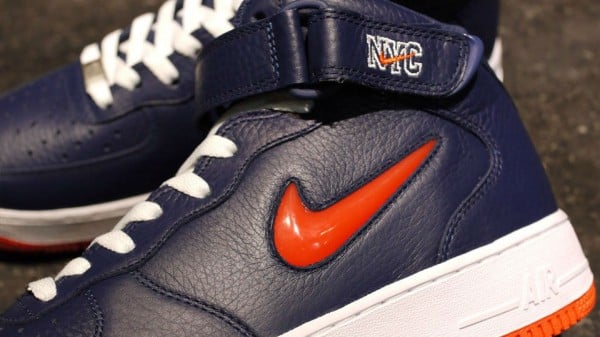 Nike Air Force 1 Mid Jewel NYC 'Midnight Navy/Team Orange' - Release Date + Info