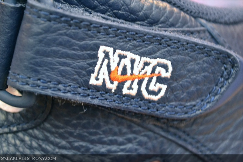 Nike Air Force 1 Mid Jewel NYC ‘Midnight Navy/Team Orange’ at Sneaker Bistro