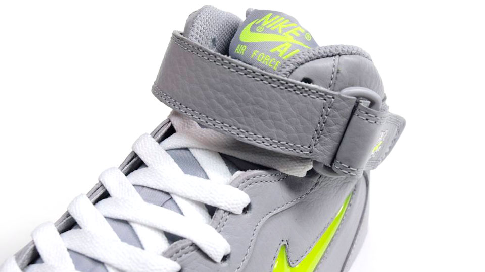 Nike Air Force 1 Mid Jewel NYC ‘Wolf Grey/Volt’ at mita
