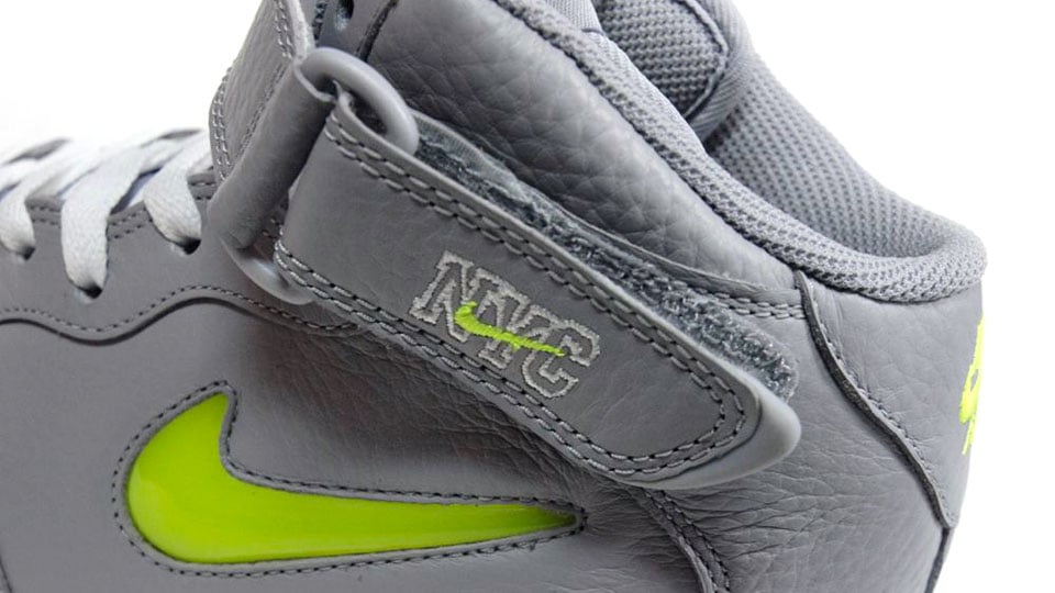 Nike Air Force 1 Mid Jewel NYC ‘Wolf Grey/Volt’ at mita