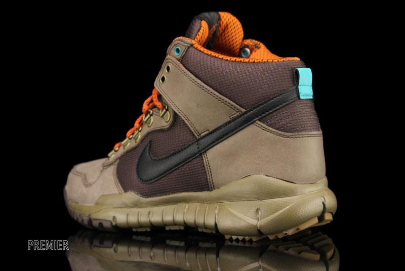 Nike Dunk High OMS ‘Brown/Black-Dark Khaki-New Green’