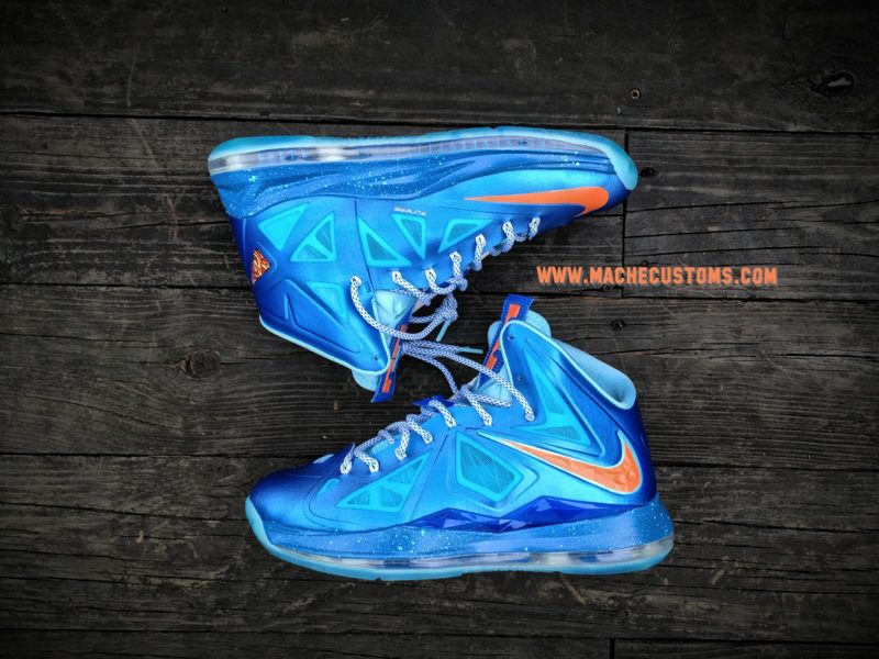 Nike LeBron X 'China' by Mache Custom Kicks